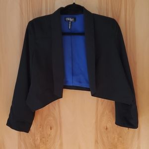 Black Cropped Blazer